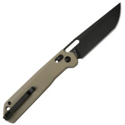 CJRB Bellona Folding Knife Desert G10 Handle AR-RPM9 Tanto Plain Black Blade J1947-BDE -Knives Store bde 2 14902.1726850907