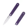 Real Steel Iris Front Flipper Folding Knife Purple G10 Handle Satin 12C27 Blade 8061BP -Knives Store bp 36252.1725556994