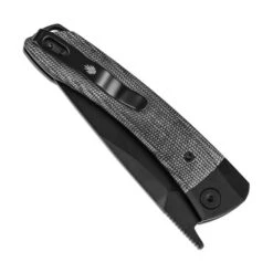 Kizer Mini Momo Folding Knife Black Aluminum/Micarta Handle 154CM Drop Point Plain Black Blade V3663C2 -Knives Store ccc 6 37243.1735915678