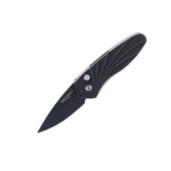 Protech Sprint Auto Knife Black Aluminum Handle S35VN Spear Point Plain Black Blade 2937