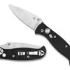 Spyderco Autonomy Folding Knife BLK G10 Handle LC200N Plain Edge C165GP2