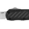 Kershaw Livewire OTF Auto Knife Black Carbon Fiber/Aluminum Handle Magnacut Spear Point Plain Edge 9000CF