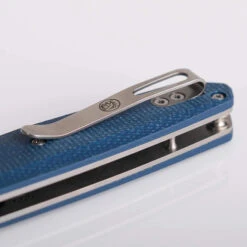 Vosteed Talarurus Folding Knife Blue Micarta Handle 14C28N Modified Sheepsfoot Plain Edge Satin Finish A2704 -Knives Store d28d98a6 9779 49e4 8e6b 45708d2002fd 31909.1715123407