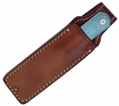 Straight Line Knives Erny Fixed Blade Knife Denim Canvas Micarta Handle M390 Plain Edge Stonewash Finish ER-DC -Knives Store dc 2 83265.1734635422