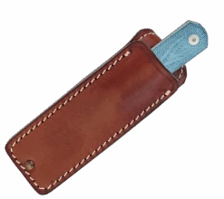 Straight Line Knives Erny Fixed Blade Knife Denim Canvas Micarta Handle M390 Plain Edge Stonewash Finish ER-DC -Knives Store dc 3 31592.1734635422