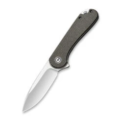CIVIVI Elementum Liner Lock Knife Dark Green Micarta Handle Plain D2 Blade C907T