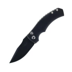 Defiant7 Valmara Auto Knife Black Aluminum Handle 154CM Plain DLC Blade Valmara-DLC