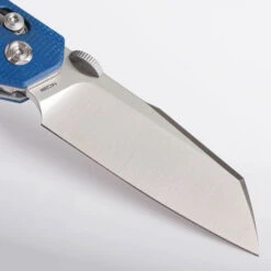 Vosteed Talarurus Folding Knife Blue Micarta Handle 14C28N Modified Sheepsfoot Plain Edge Satin Finish A2704 -Knives Store e7d1167b 3572 46e1 a6a8 3515d29f1228 93305.1715123408
