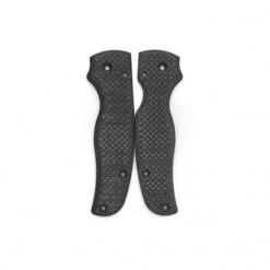 Flytanium Carbon Fiber Scales For Spyderco Shaman Black Matte Finish FLY103