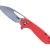 CJRB Lago Folding Knife Red G10 Handle AR-RPM9 Drop Point Plain Edge Sand Polish Finish J1926-RE