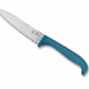 Spyderco Counter Puppy Kitchen Knife Blue Plastic Handle 7Cr17 Plain Edge K20PBL