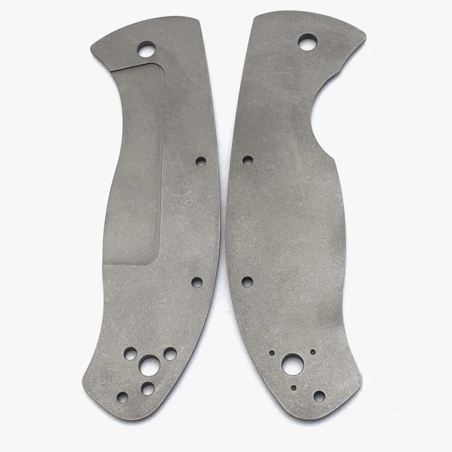 Flytanium Titanium Scales For Spyderco Tenacious Stonewash Finish FLY-573 5 Flytanium Titanium Scales For Spyderco Tenacious Stonewash Finish FLY-573 - Image 3