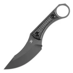 Kansept Niko Fixed Blade Knife Black Micarta Handle D2 Clip Point Plain Gray Blade G004A6 -Knives Store g6 1 69367.1723052087