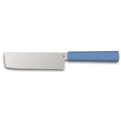 Butterfork Kitchen Knives Nakiri Knife Blue ABS Handle Stainless Steel Plain Edge -Knives Store nk 72538.1729530717
