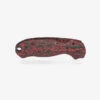 Flytanium Carbon Fiber Lotus Scales For Spyderco Para 3 Knife Lava Flow FLY-1361LF -Knives Store para3 spyderco fat carbon scales back red 5000x 07623.1725102661