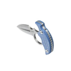 Kubey Cavy Fixed Blade Knife Blue Micarta Handle 14C28N Spear Point Plain Edge Stonewash Finish KU403D -Knives Store sb 2 69547.1734042894