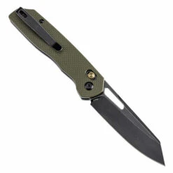 Tenable Shard Folding Knife Olive Green G10 Handle 14C28N Plain Blackwash Blade T1006V3 -Knives Store vt 2 64577.1738892956