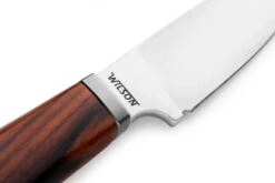 Lion Steel Willy Fixed Blade Knife Santos Wood Handle M390 Plain Edge Satin Finish WL1 ST -Knives Store willy santos wood particular 80757.1696273495